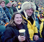 my lovely bride drinking beer